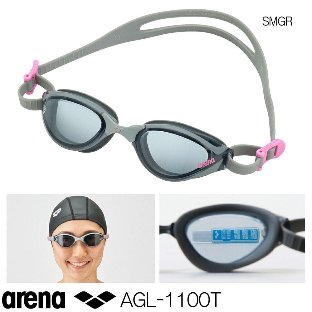 スイミングゴーグル 競泳 レーシング アリーナウォーボ ARENA UOVO フィットネスゴーグル（タフシールドくもり止め） AGL-1100T｜e-stroke｜05