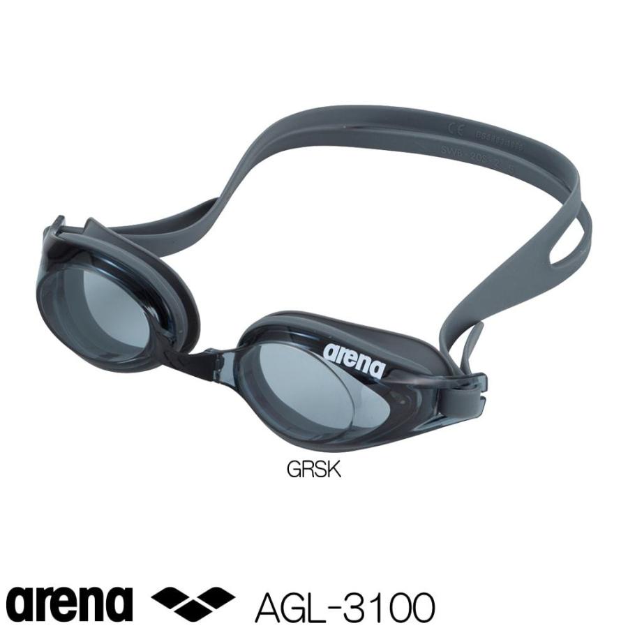 水泳 ゴーグル グラス  最先端 arena アリーナ  度付レンズ ミラー加工 パーツ組立タイプ  クッションタイプ くもり止め AGL-1900C  SLSK S-4.0