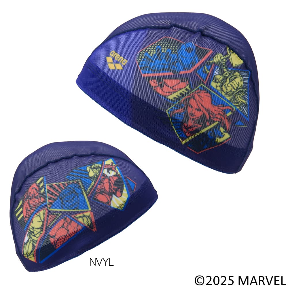 アリーナ（arena） 水泳 メッシュキャップ MARVEL マーベル スイム