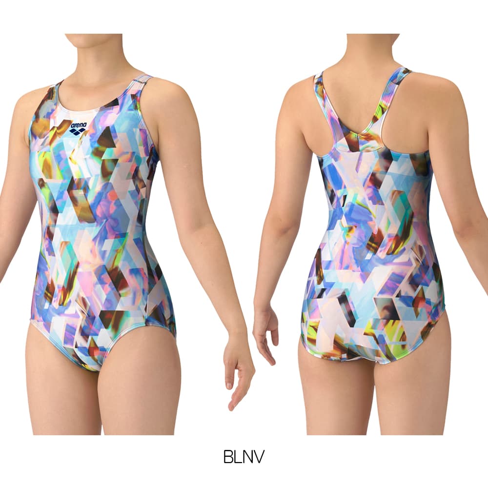 新品タグ付　arena アリーナ フィットネス　ワンピース水着　 M パッド付き アリーナ（arena） レディス 水泳 フィットネス水着 フィットネス