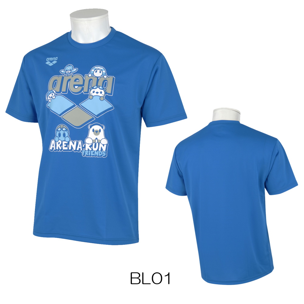 アリーナ ARENA Tシャツ アリーナ君 ヒカリオリジナル 半袖 ユニセックス メンズ レディース スポーツアパレル トレーニング 水泳 AS5SHTH2UB | アリーナ | 04
