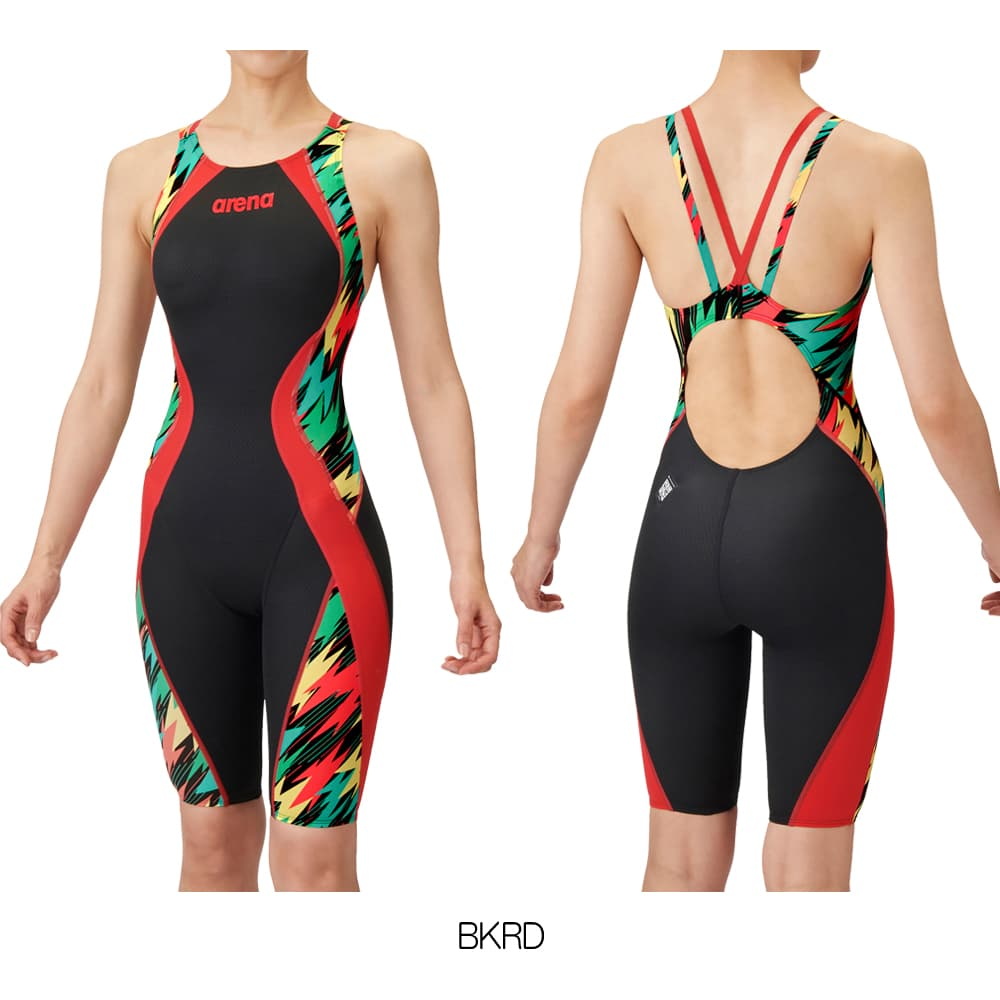 アリーナ ARENA 競泳水着 レディース WA承認 レーシングスパッツ オープンバック ハーフレッグ オールインワン AQUA ADVANCED AQUA XTREME 2025年春夏 | アリーナ | 02