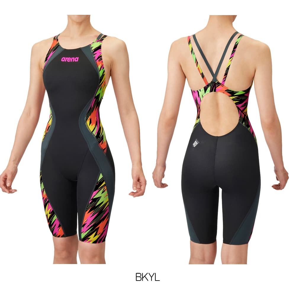 アリーナ ARENA 競泳水着 レディース WA承認 レーシングスパッツ オープンバック ハーフレッグ オールインワン AQUA ADVANCED AQUA XTREME 2025年春夏 | アリーナ | 01