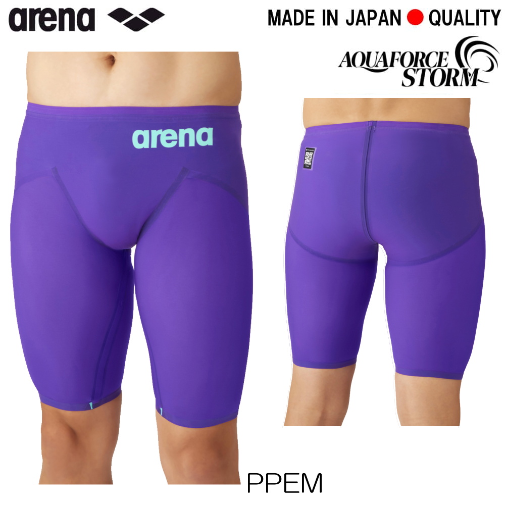 ARENA 競泳水着 メンズ AQUAFORCE STORM MF WA承認モデル レーシングスパッツ FUTURE PURPLE 2026年秋冬モデル新色 | アリーナ | 01