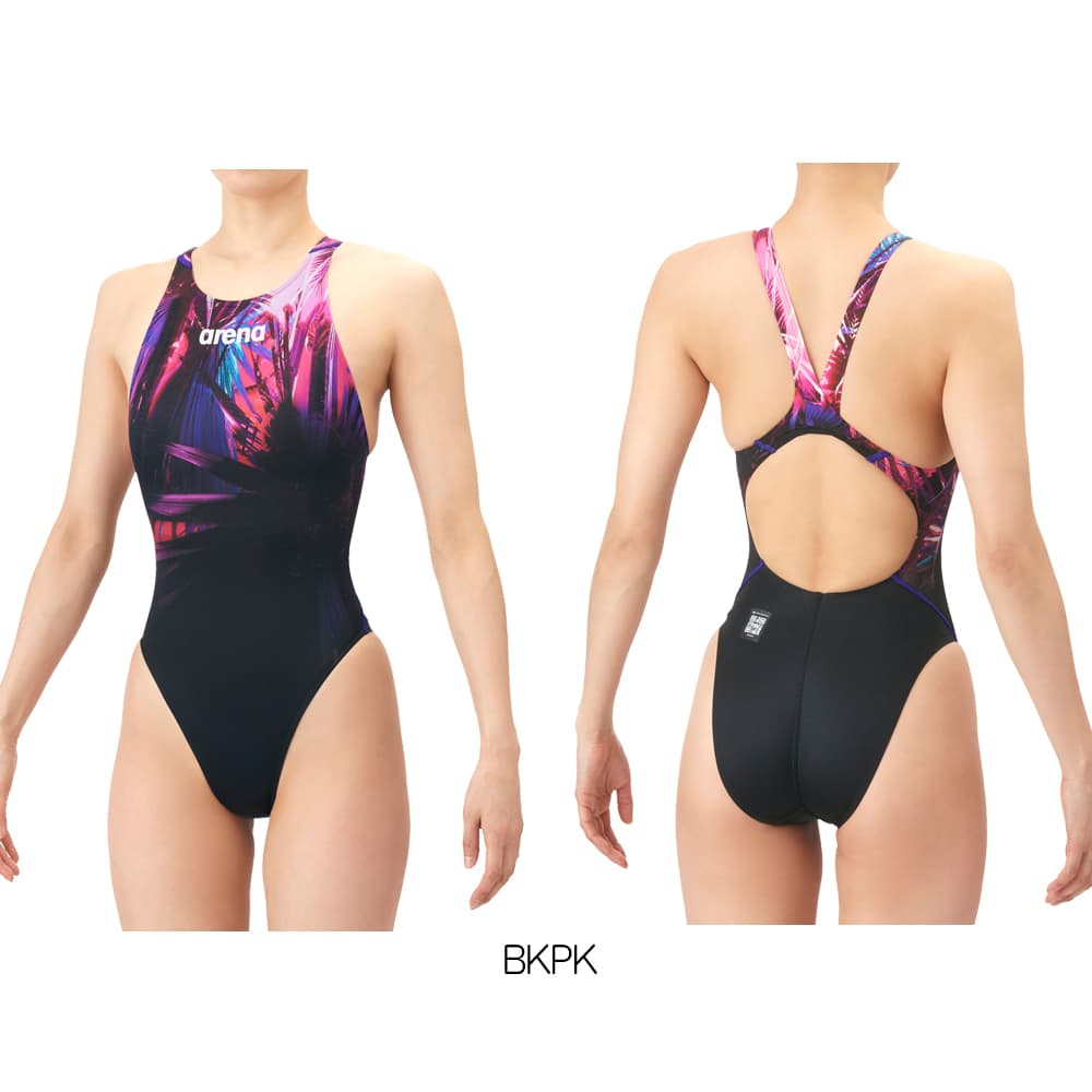 アリーナ ARENA 競泳水着 レディース WA承認モデル AQUA ADVANCED AQUA XTREME SUNLIGHT レーシングワンピース オープンバック AS6SRC41L | アリーナ | 02