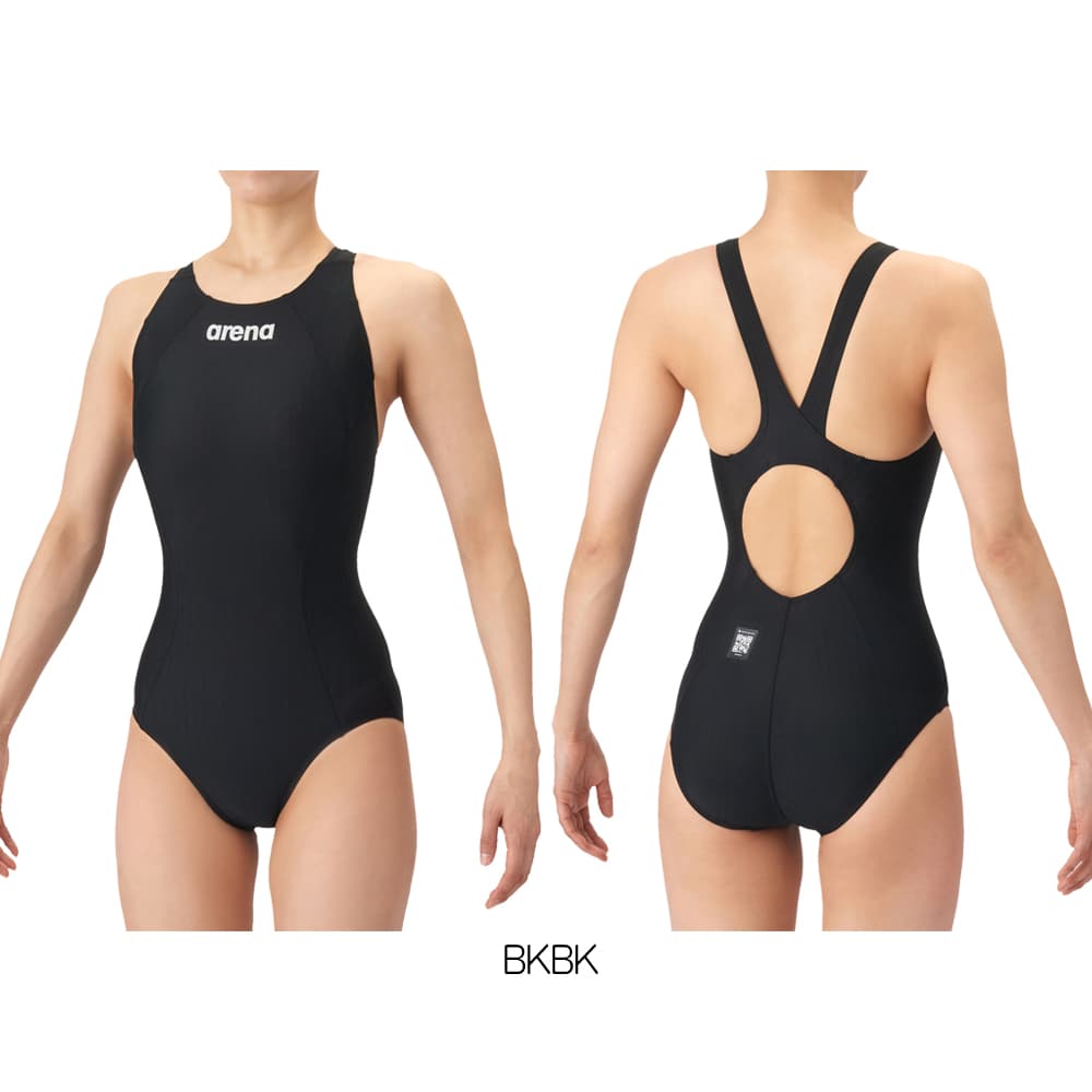 アリーナ ARENA 競泳水着 レディース WA承認モデル AQUA RACING ECO AQUA STRIPE-D レーシングワンピース オープンバック 2026年春夏 AS6SRC52L | アリーナ | 06