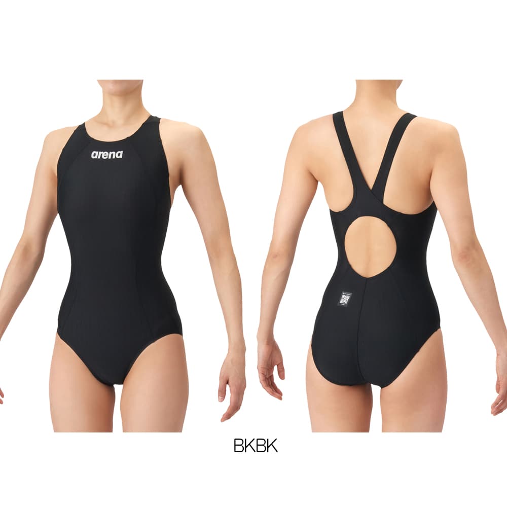 アリーナ ARENA 競泳水着 レディース WA承認モデル AQUA RACING ECO AQUA STRIPE-D レーシングワンピース オープンバック 2026年春夏 AS6SRC53L | アリーナ | 06
