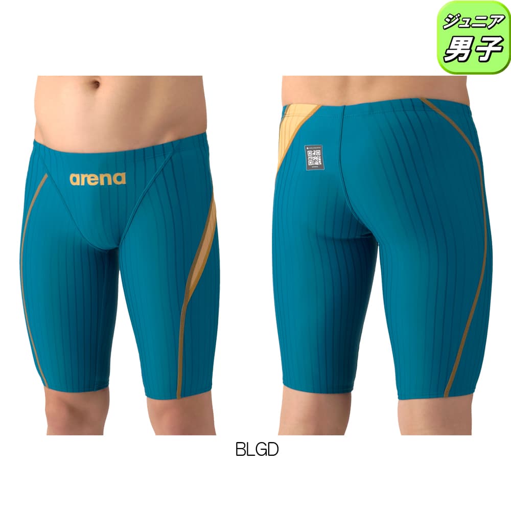 arena 青 水着 F34 アリーナ（arena） 競泳水着 ジュニア男子 WA承認モデル AQUA RACING