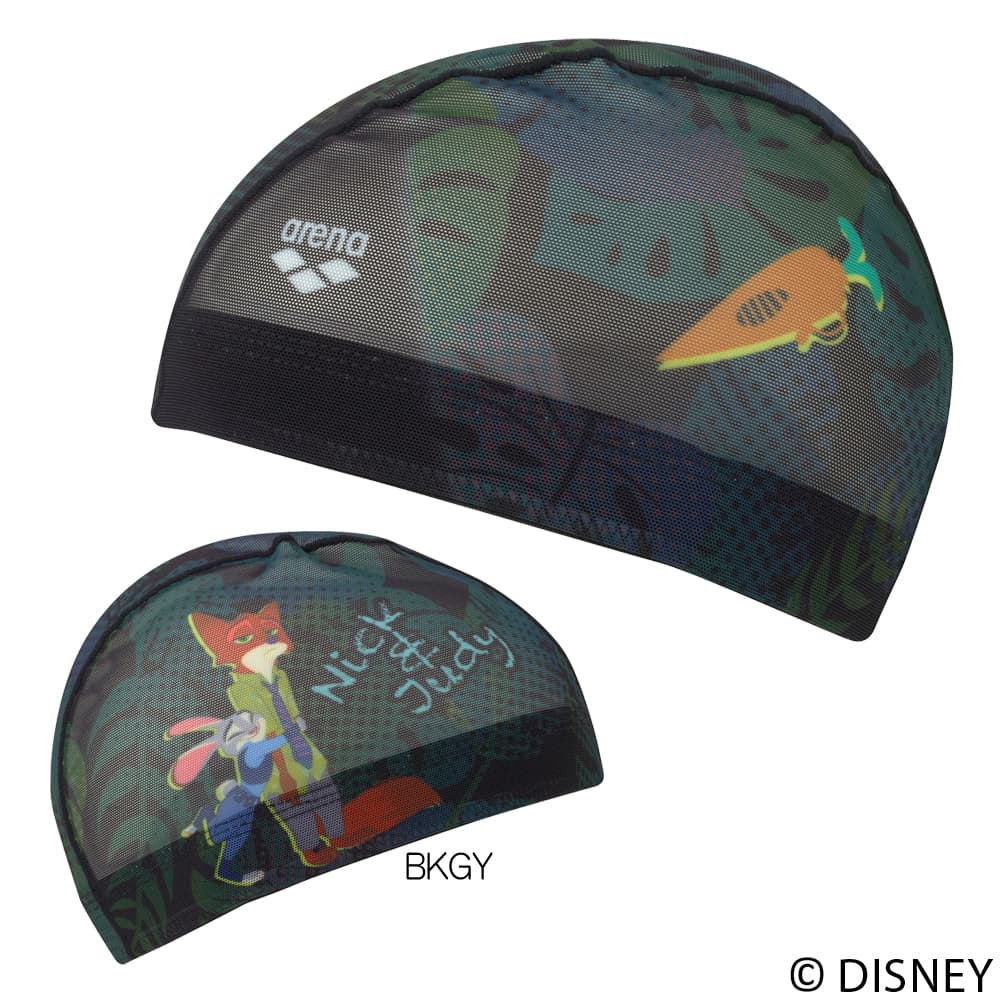 アリーナ（arena） 水泳 ディズニー 『ズートピア』 メッシュキャップ