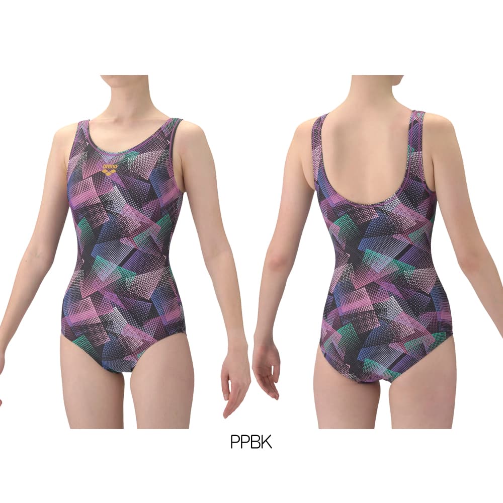 アリーナ ARENA フィットネス水着 レディース フルダル2WAY フィットネスワンピース Uバック 差し込みパッド パッド付き 2026年春夏モデル AS6SWF20L アリーナ（arena） フィットネス水着 レディース フルダル2WAY