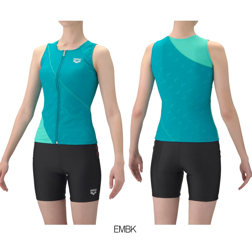 アリーナ（arena） フィットネス水着 レディース すらっとセパ ダブル