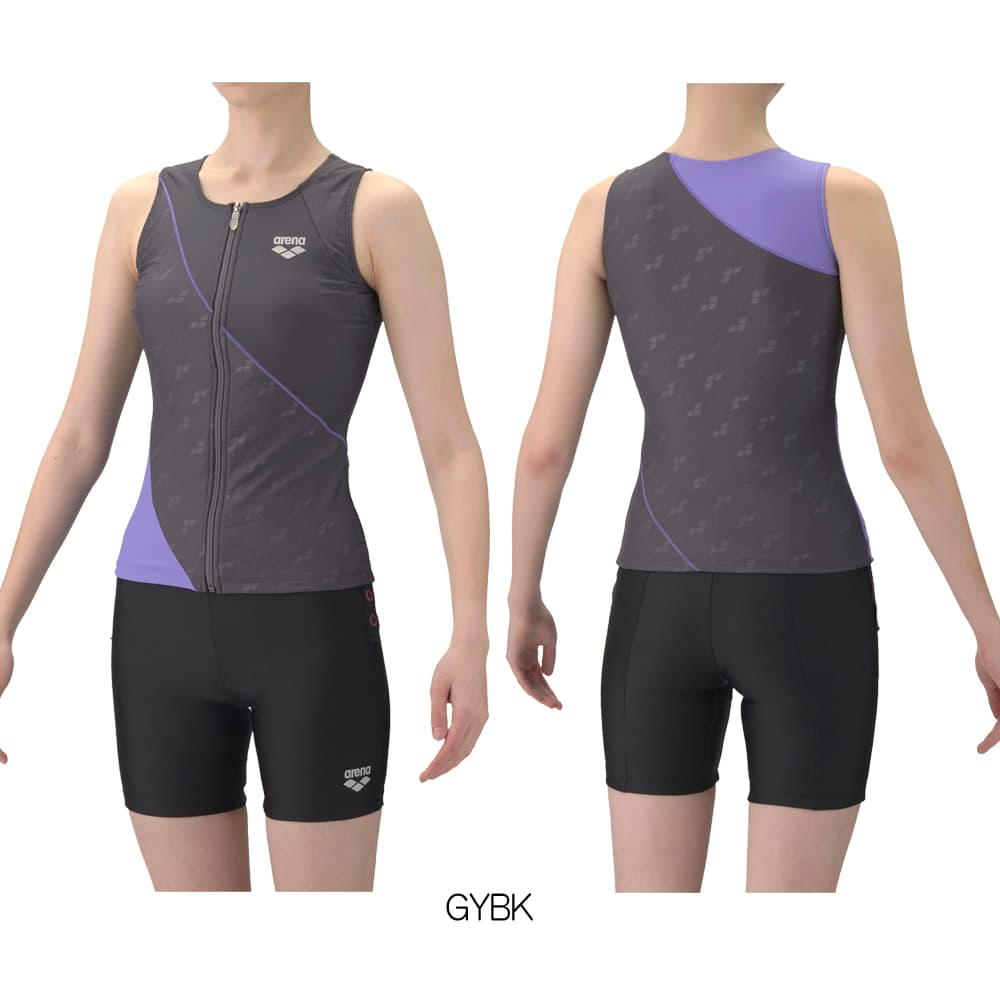 アリーナ（arena） フィットネス水着 レディース すらっとセパ ダブル