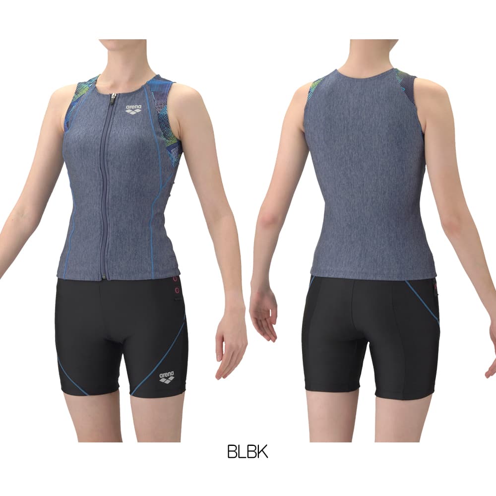 アリーナ（arena） フィットネス水着 レディース すらっとセパ モク