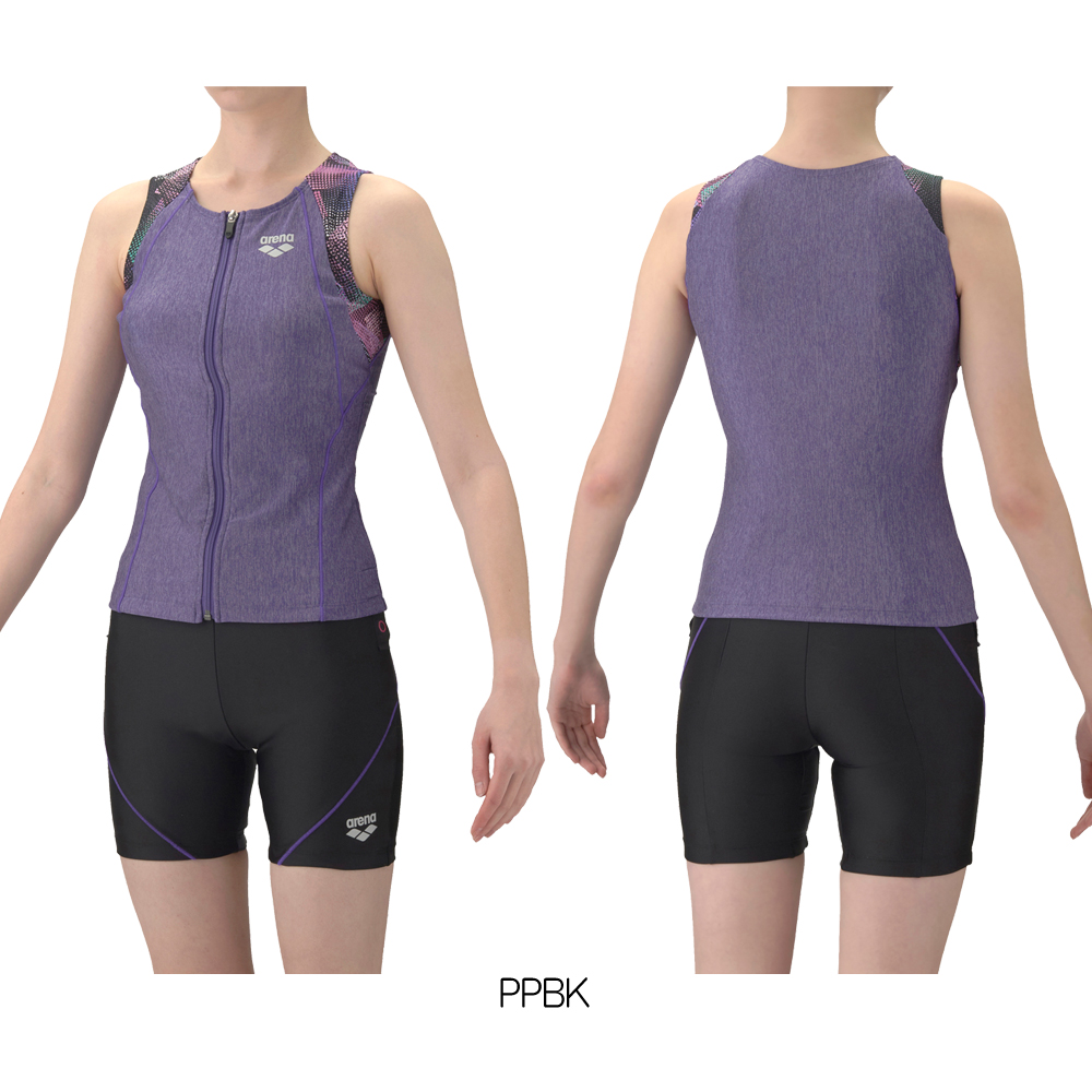 アリーナ（arena） フィットネス水着 レディース すらっとセパ モク