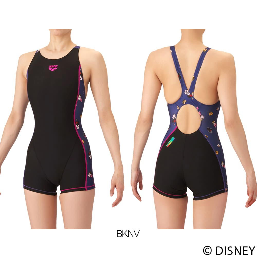 みなちゃん様　新品タグ付【arena】競泳水着　トレーニング タフスーツ M 黒 アリーナ（arena） 競泳水着 練習用水着 レディース ディズニー