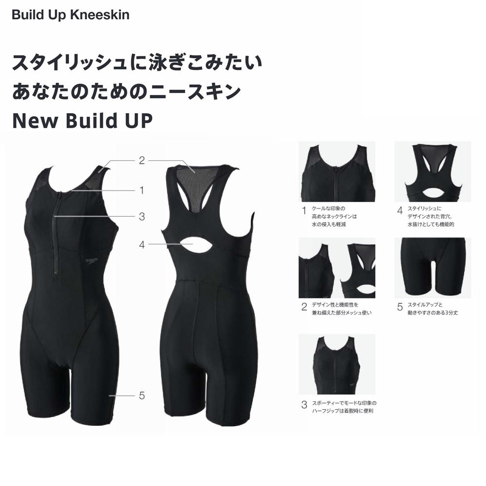 speedo（スピード） フィットネス水着 レディース ビルドアップニー