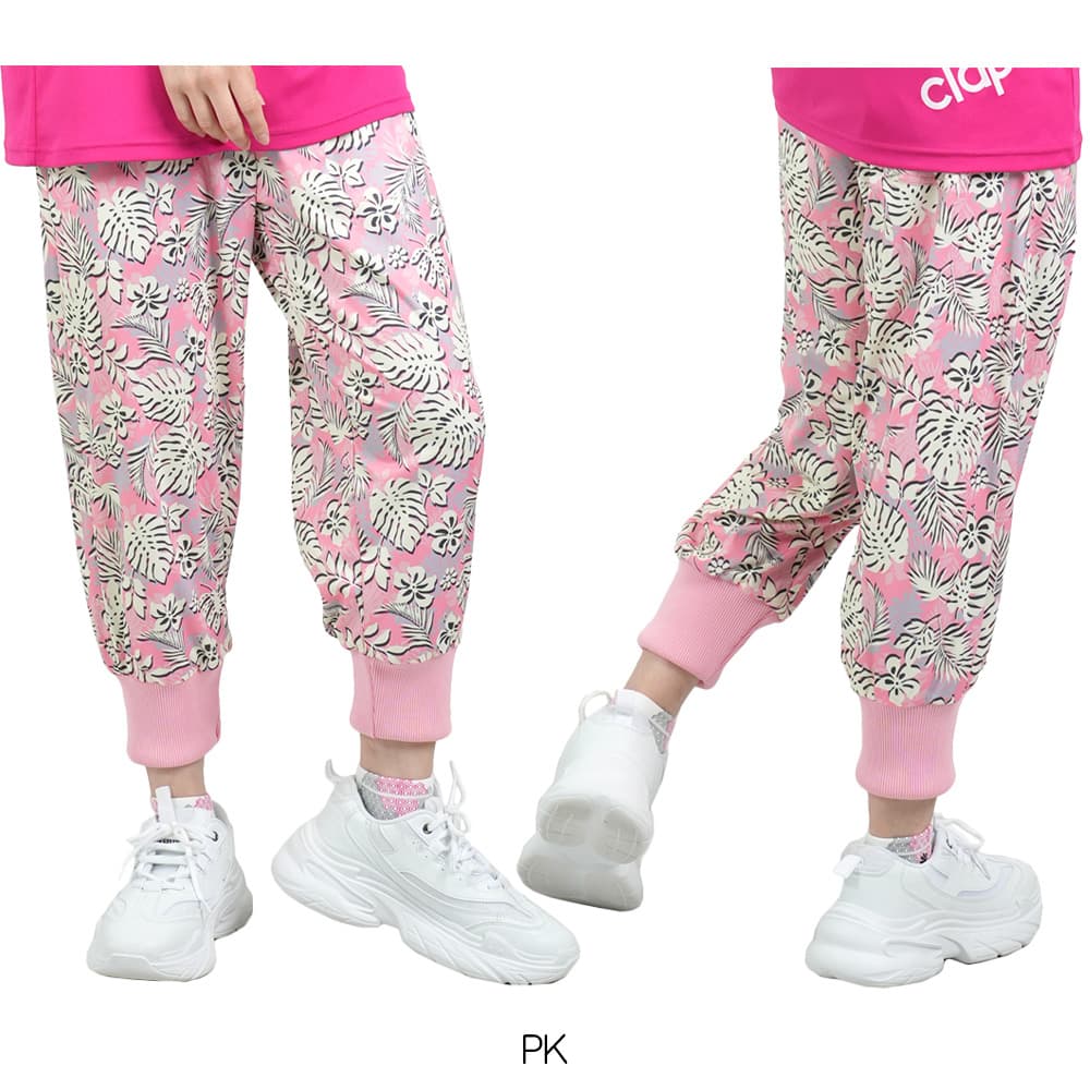 CLAP Σ੧(❛□❛✿)タイダイ クロップトップ＆レギンスセット clap（クラップ） ハイビスカス イージー レディース クロップドパンツ
