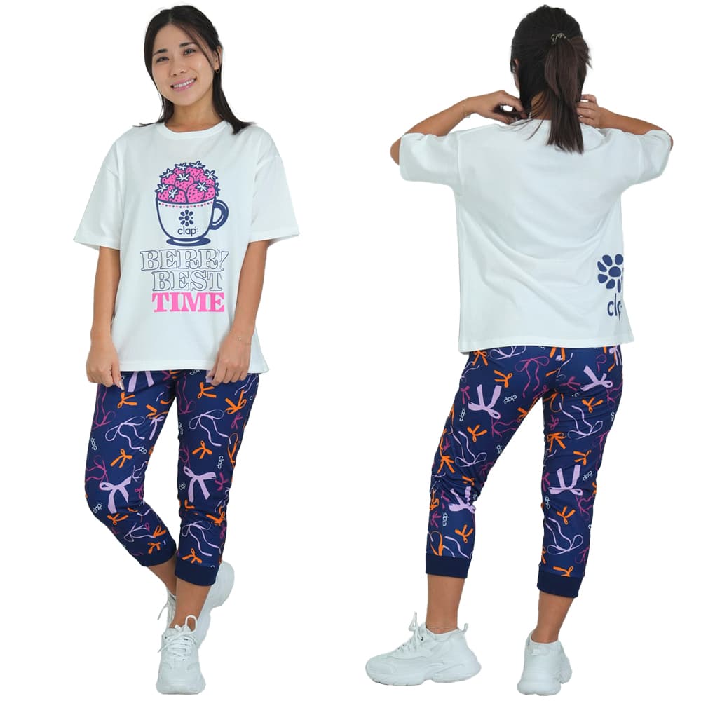 clap（クラップ） リボンクラップ イーシュット レディース クロップド