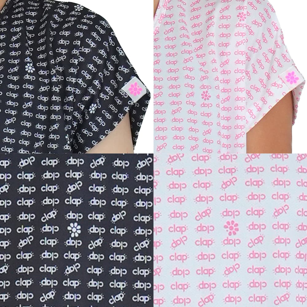クラップ CLAP オールクラップロゴ ドルマンエム レディース Tシャツ 半袖 スポーツアパレル トレーニング フィットネス 女性 CT25016 clap（クラップ） オールクラップロゴ ドルマンエム レディース T