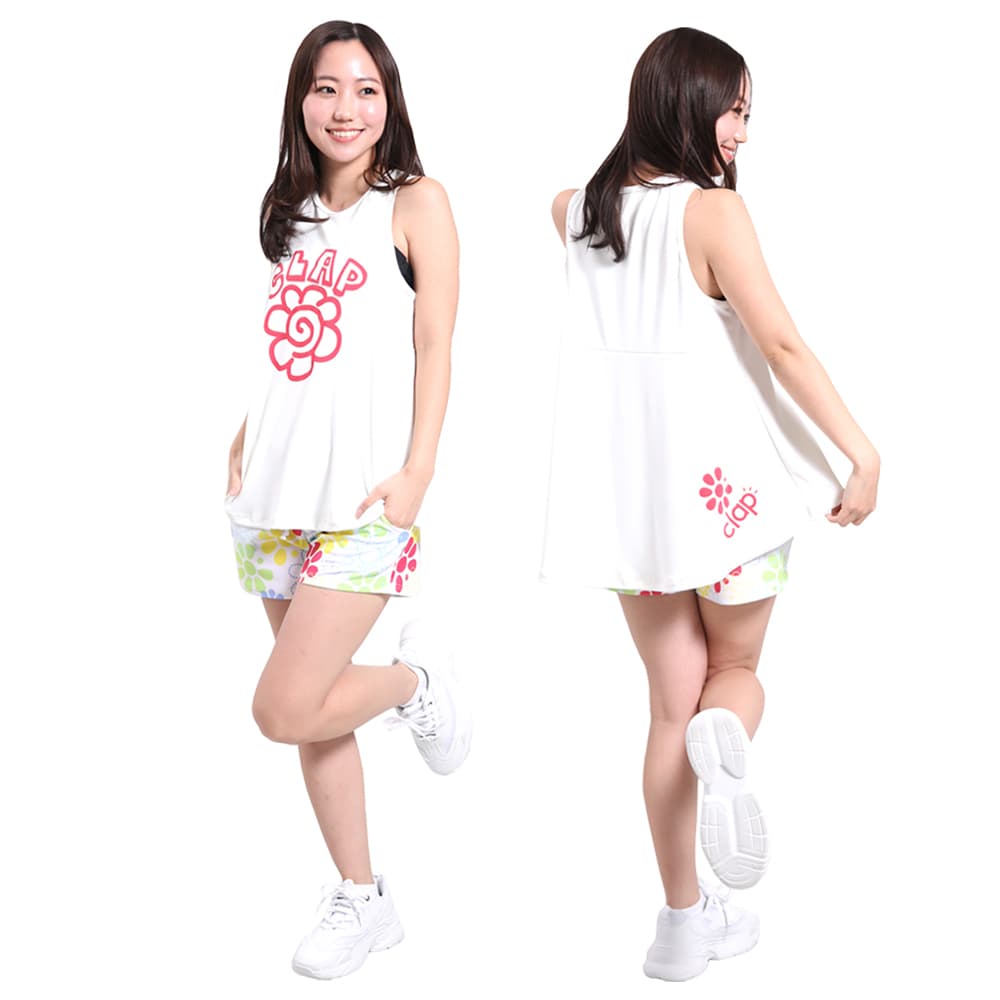 クラップ CLAP ハナマルクラップ フレアータンク レディース タンク