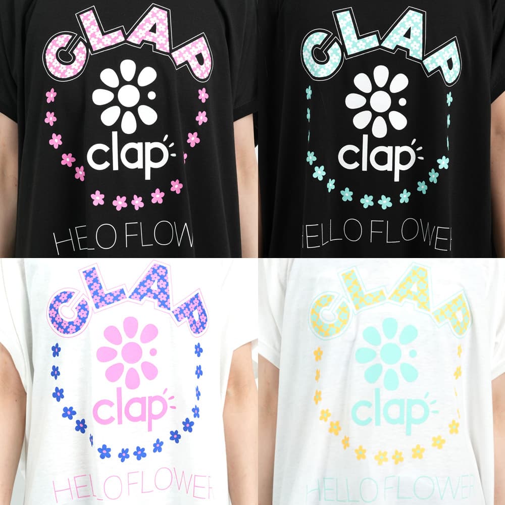 clap（クラップ） クラップフラワー ドルマン レディース Tシャツ 半袖