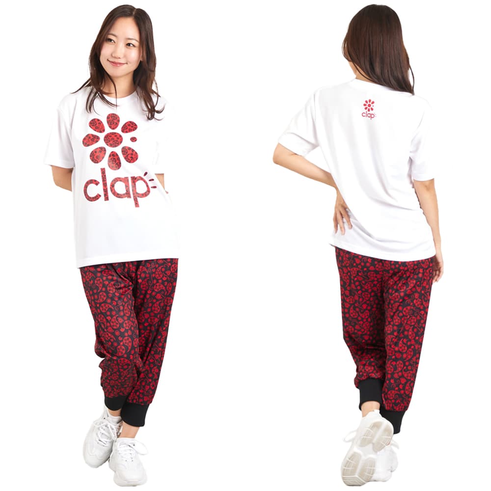 clap お花Tシャツとクロップドパンツ　ペア 楽天市場】clap クラップ【4色】Halloween clap Big Tee フィットネス