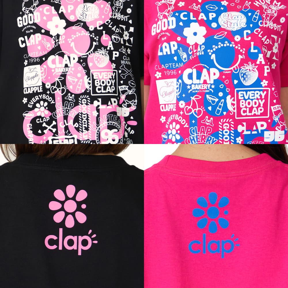clap（クラップ） ステッカー ティー レディース Tシャツ 半袖