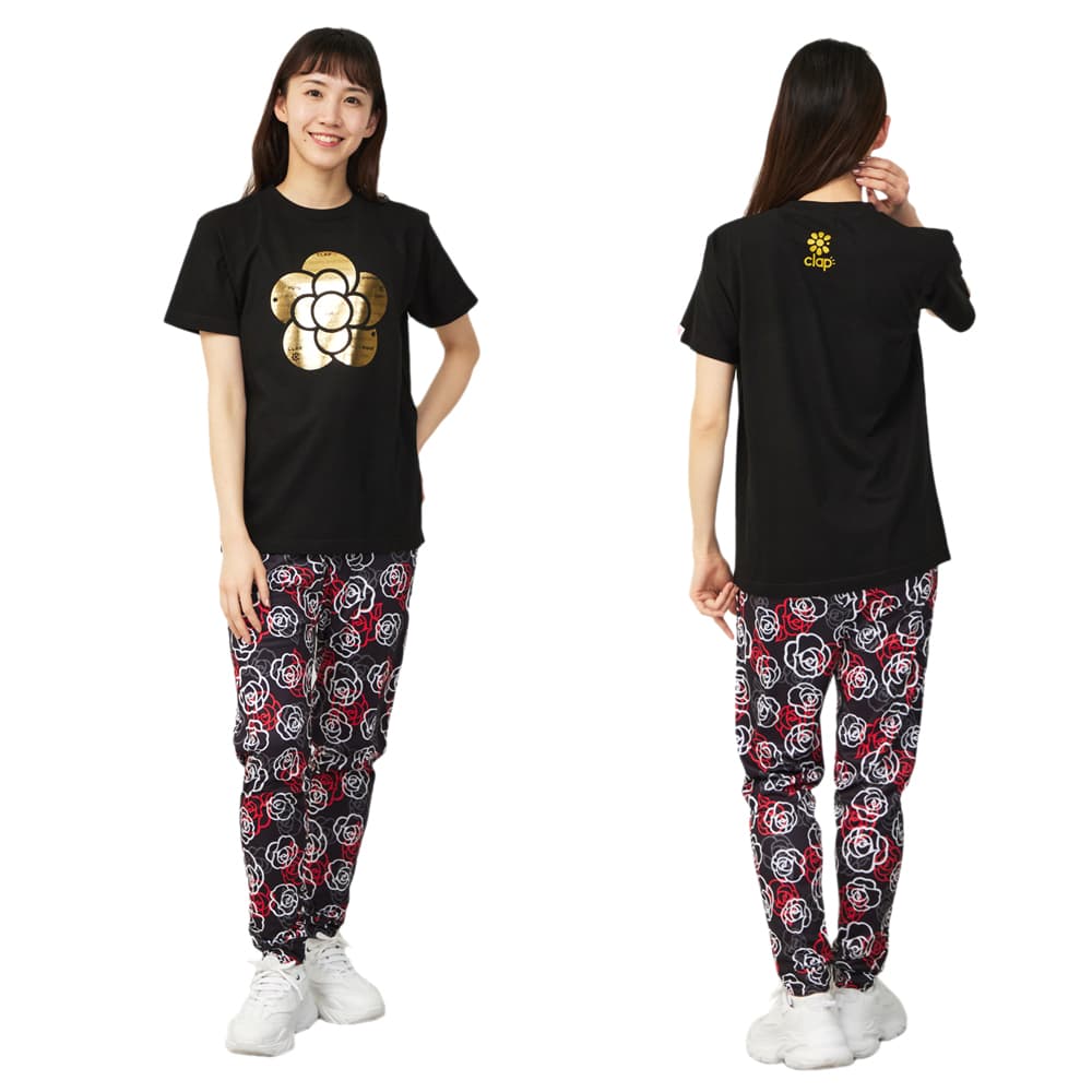 clap（クラップ） ローズクラップホイル Tシャツ レディース 半袖