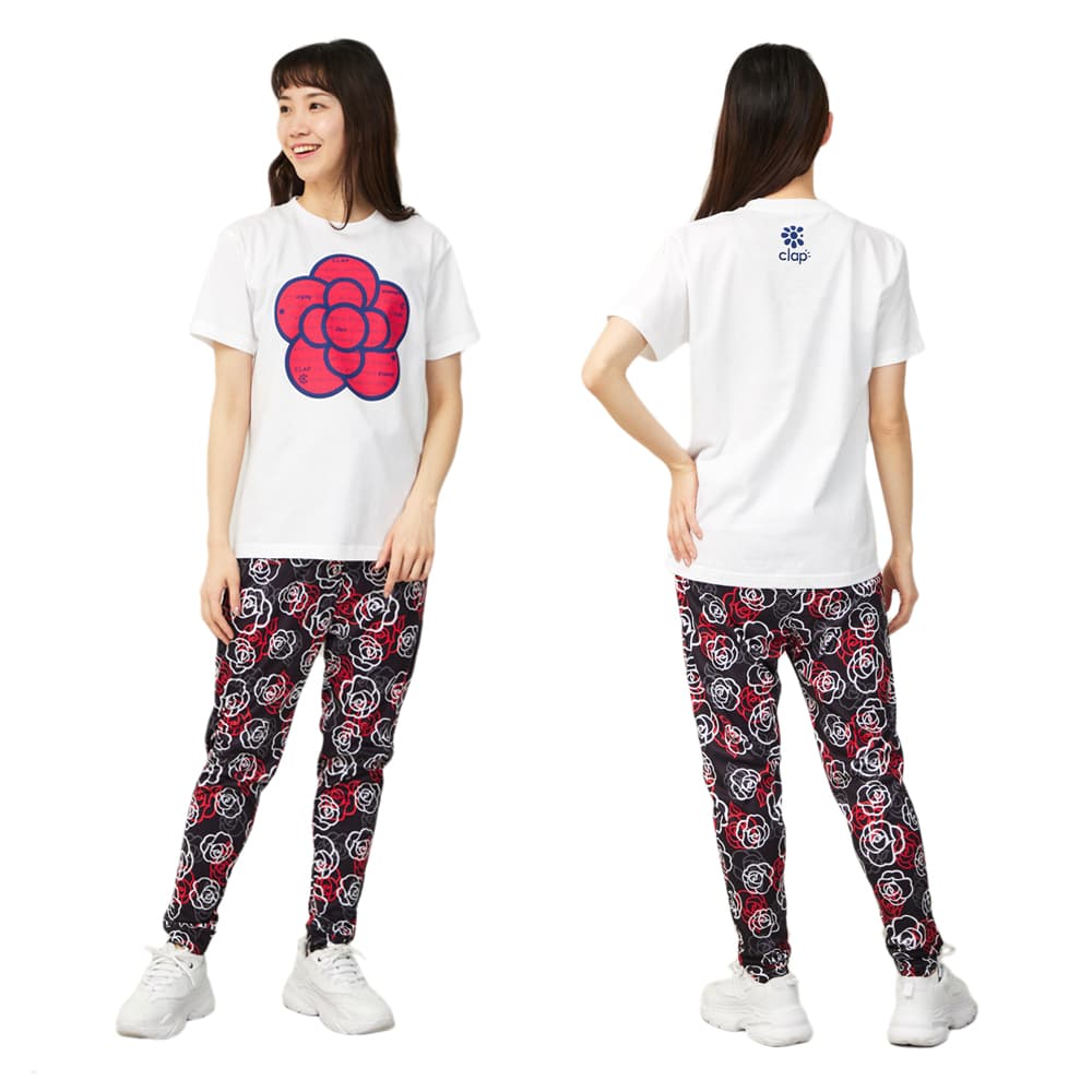 clap（クラップ） ローズクラップ Tシャツ レディース 半袖 スポーツ