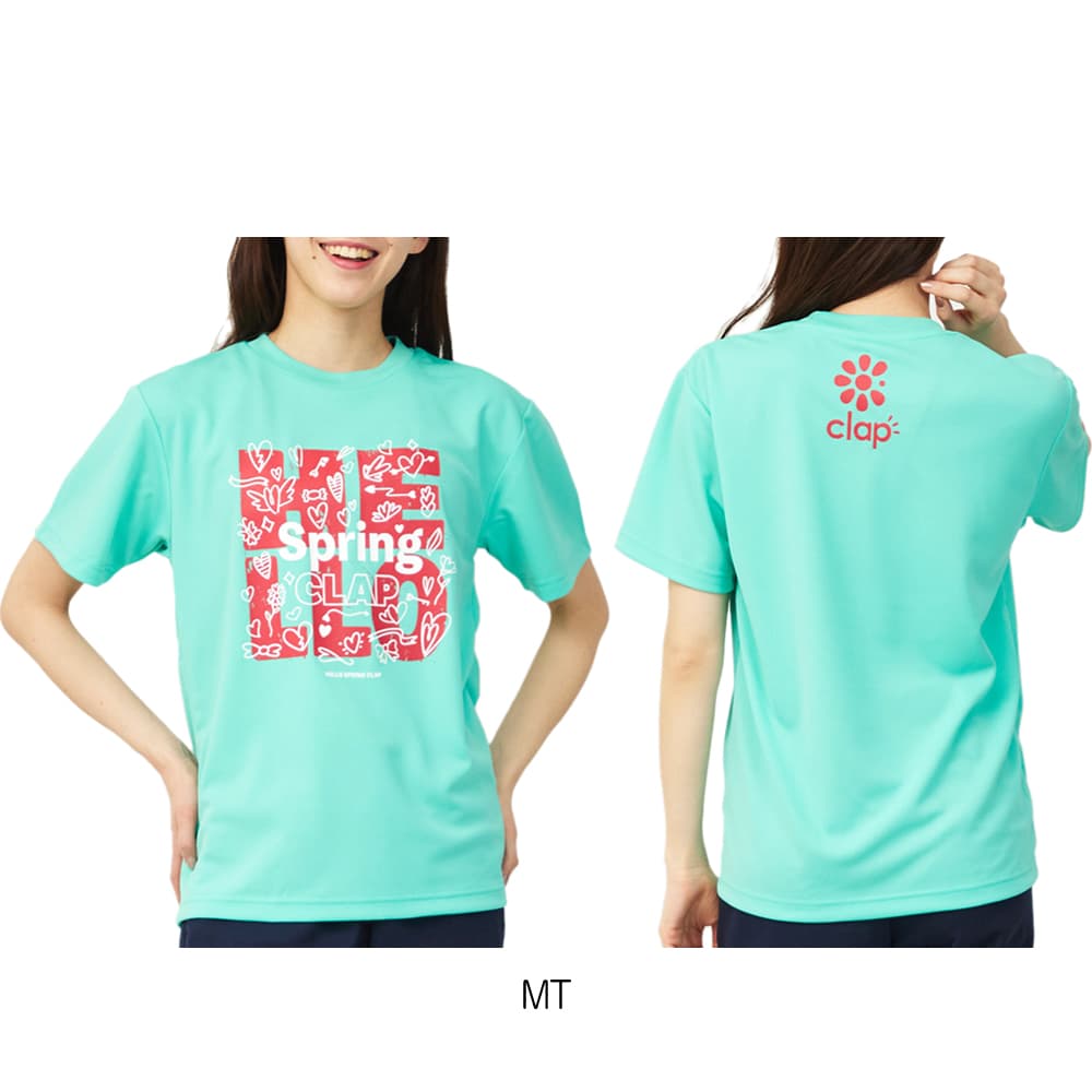 clap(クラップ) スプリングクラップ ドライTシャツ レディース 半袖 スポーツアパレル トレーニング フィットネス 女性 ...