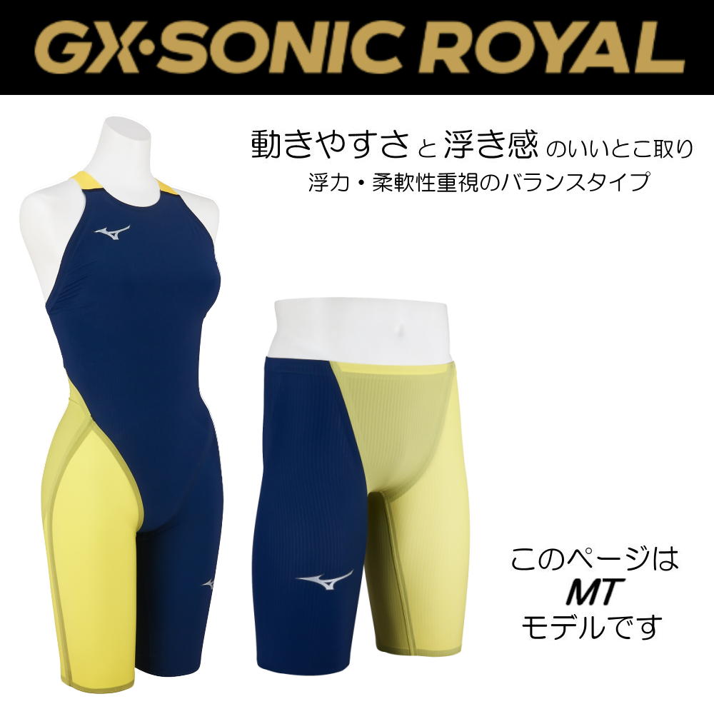 GX・SONIC 購入特典付き ミズノ 競泳水着 メンズ GX SONIC ROYAL MT WA