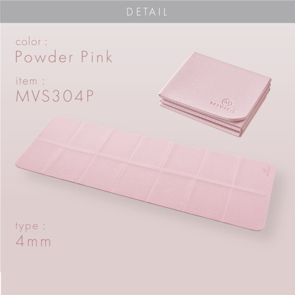 アルインコ ALINCO ミヴィオス MIVIOS コンパクトヨガマット パウダーピンク フィットネス エクササイズ ストレッチ トレーニング MVS304P | ALINCO | 01