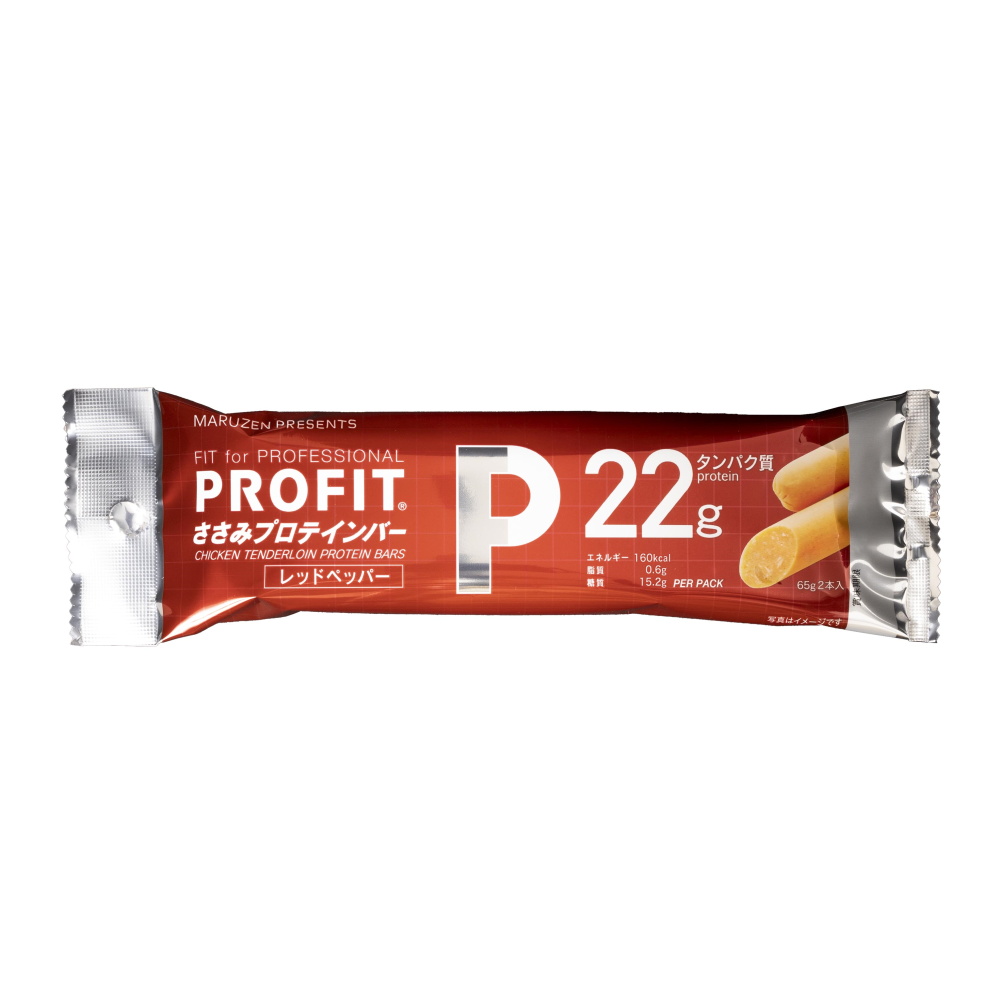 丸善 PROFIT プロフィット ささみプロテインバー レッドペッパー 2本