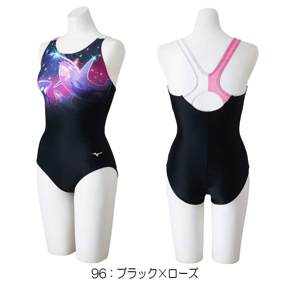 ミズノ MIZUNO フィットネス水着 レディース Stroke ONEワンピース パッド付き 2026年春夏モデル N2JAD305_2