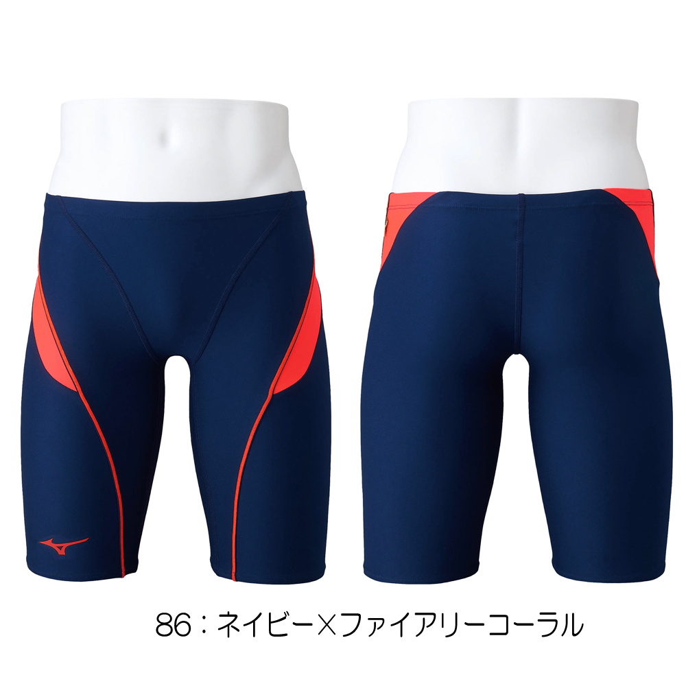 ミズノ MIZUNO 競泳水着 メンズ 練習用水着 エクサースーツ ハーフスパッツ U-Fit 競泳練習水着 N2MB8078｜e-stroke｜04