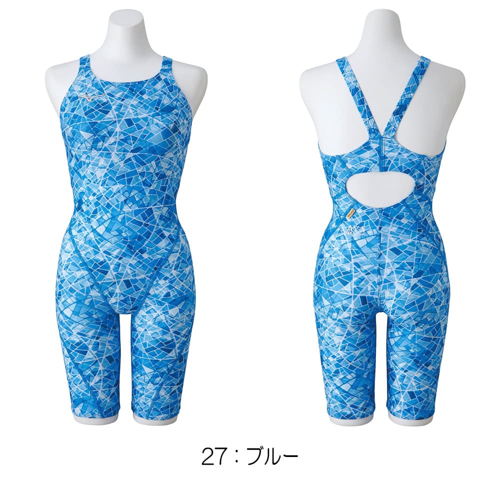 ミズノ MIZUNO 競泳水着 レディース 練習用 エクサースーツ ハーフスーツ EXER SUITS U-Fit  AYA COLLECTION 寺川綾 競泳練習水着 2023年秋冬モデル N2MGA777