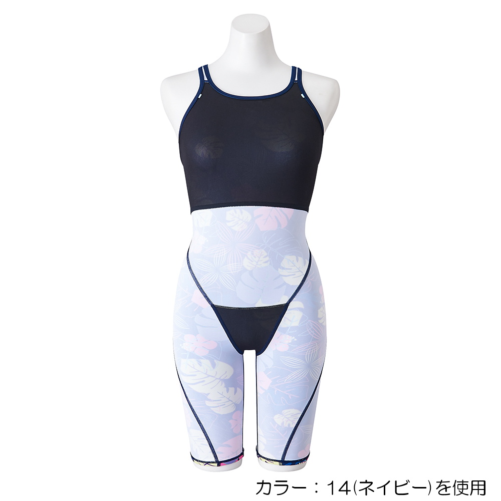 ミズノ MIZUNO 競泳水着 レディース 練習用 エクサースーツ ハーフスーツ EXER SUITS U-Fit AYA COLLECTION 寺川綾 競泳練習水着 2024年春夏モデル N2MGB274｜e-stroke｜09