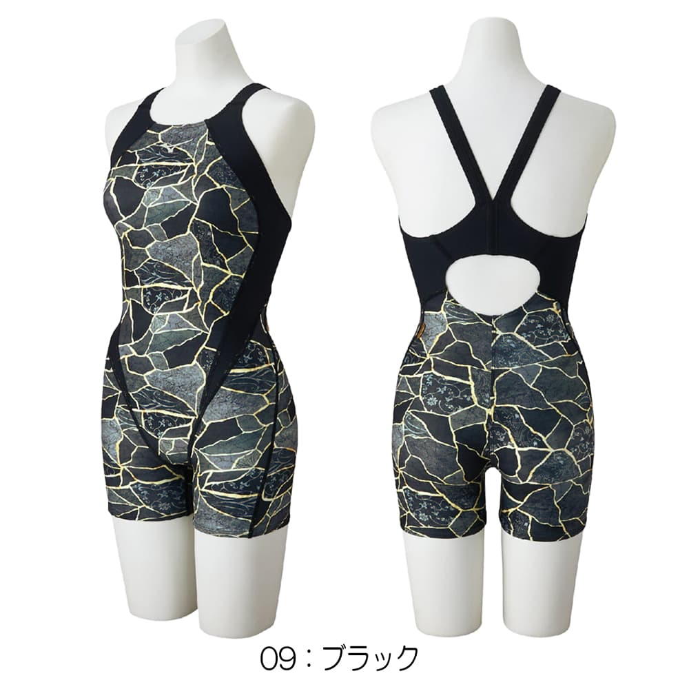 Mizuno 幾何学模様 スイムスーツ XLサイズ EXER SUITS ミズノ MIZUNO 競泳水着 練習用水着 レディース エクサー