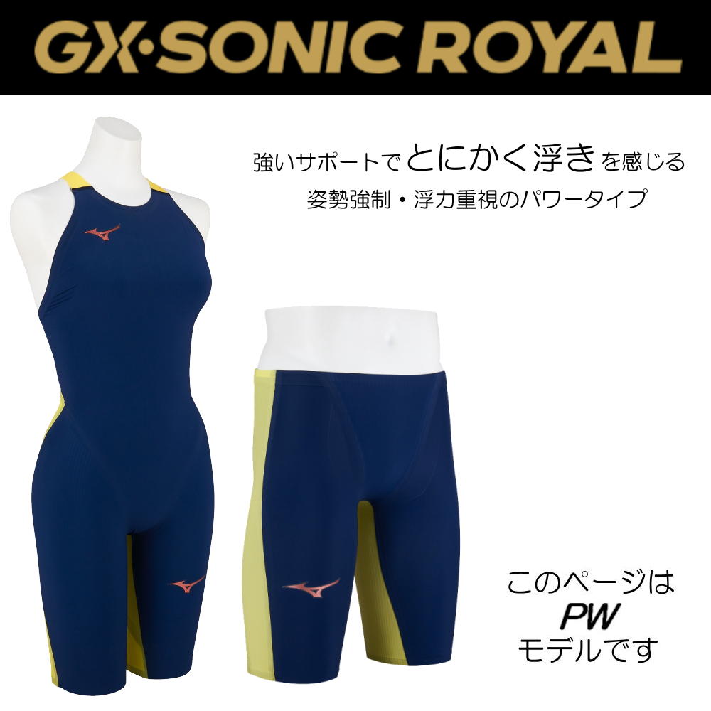 GX・SONIC ミズノ 競泳水着 メンズ GX SONIC ROYAL PW WA承認モデル