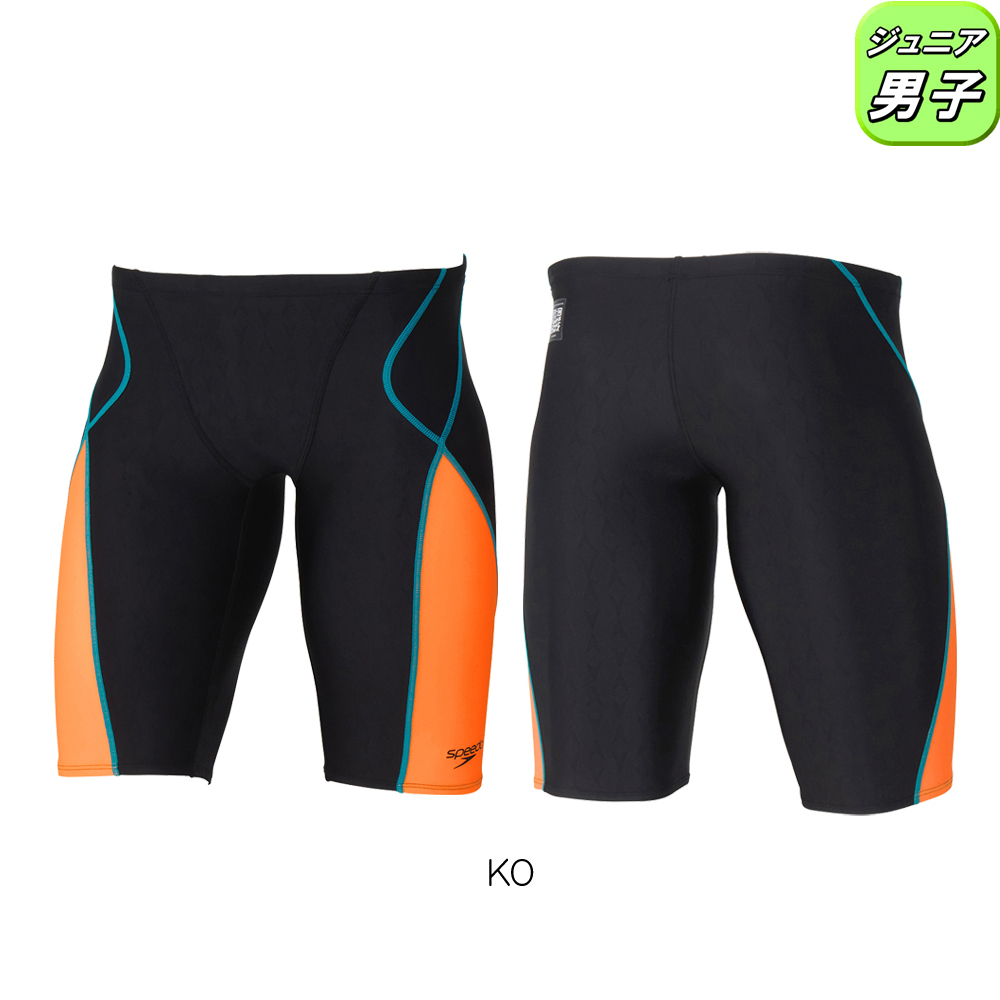 SPEEDO オレンジ/イエロー 競泳水着 140サイズ speedo（スピード） 競泳水着 ジュニア男子 WA承認モデル フレックス