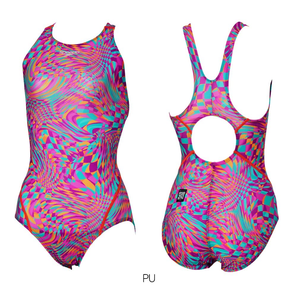 speedo SD73A51N 競泳水着 SS ブルーレッドホワイキネシスカット speedo（スピード） 競泳水着 レディース WA承認モデル フレックス