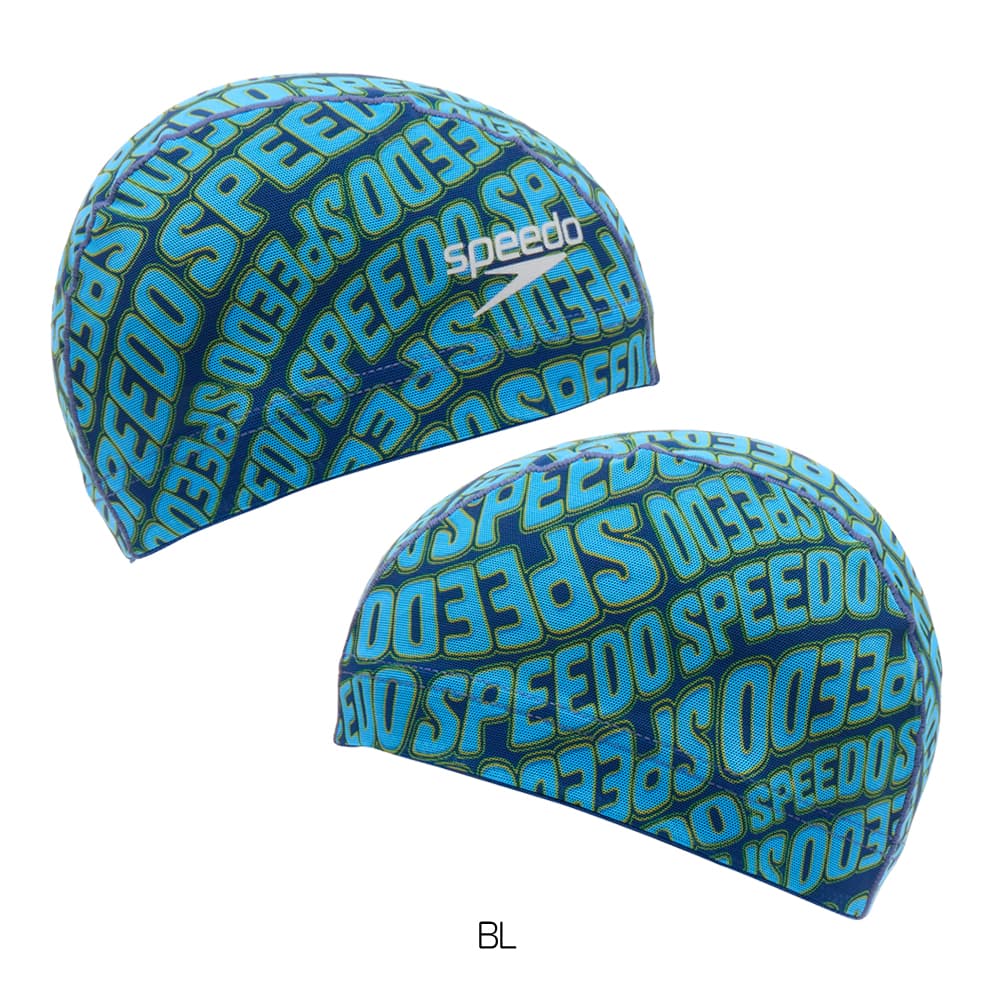 speedo（スピード） 水泳 ウェーブロゴメッシュキャップ スイム