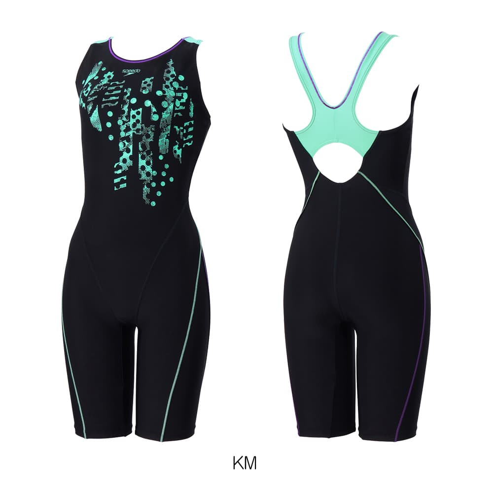 スピード Speedo フィットネス水着 セパレート レディース クラッシュドットルースンニースキン SFW12563-KV スピード SPEEDO フィットネス水着 レディース クラッシュドットルー