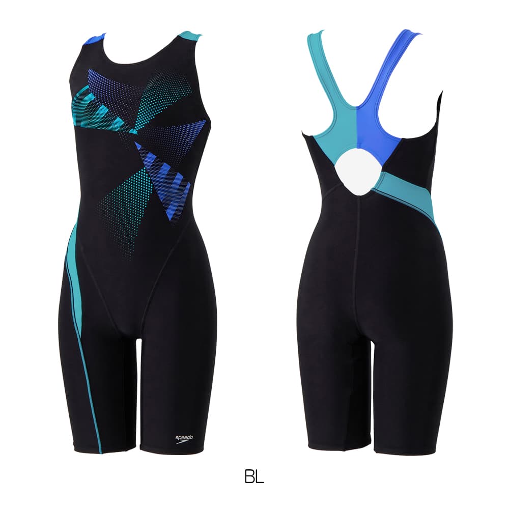 スピード speedo トライアングルルースンニースキン レディース ネイビー 紺 水泳 スイム フィットネス 水着 オールインワン SFW12569-BL speedo（スピード） フィットネス水着 レディース トライアングルルー