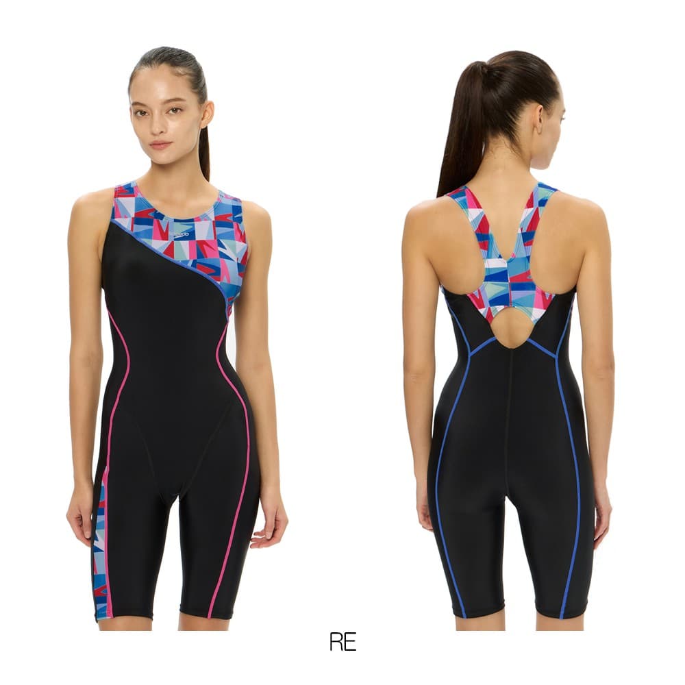 speedo（スピード） フィットネス水着 レディース パズルルースンニー