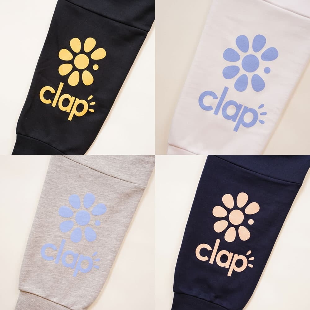 clap クラップ CLAP フラワー ドライ スウェット ロングパンツ