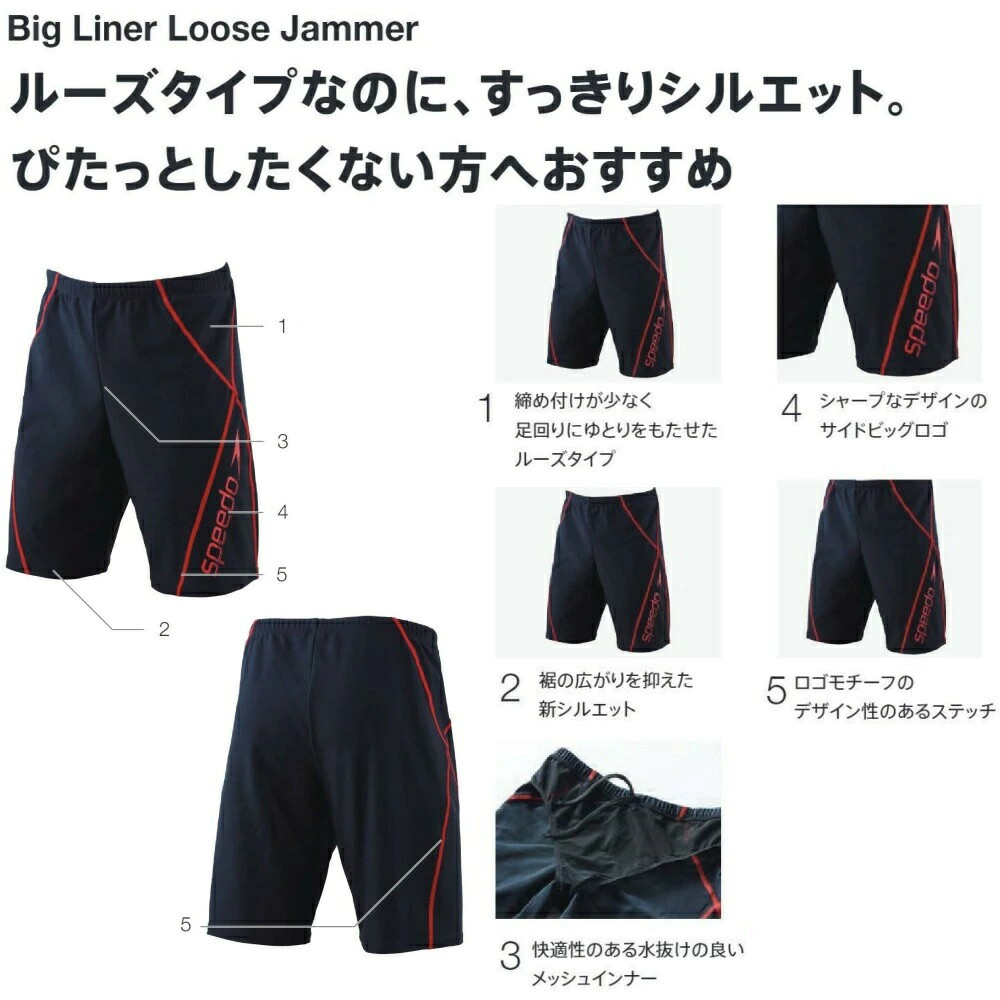 speedo（スピード） フィットネス水着 メンズ ビッグライナールーズ