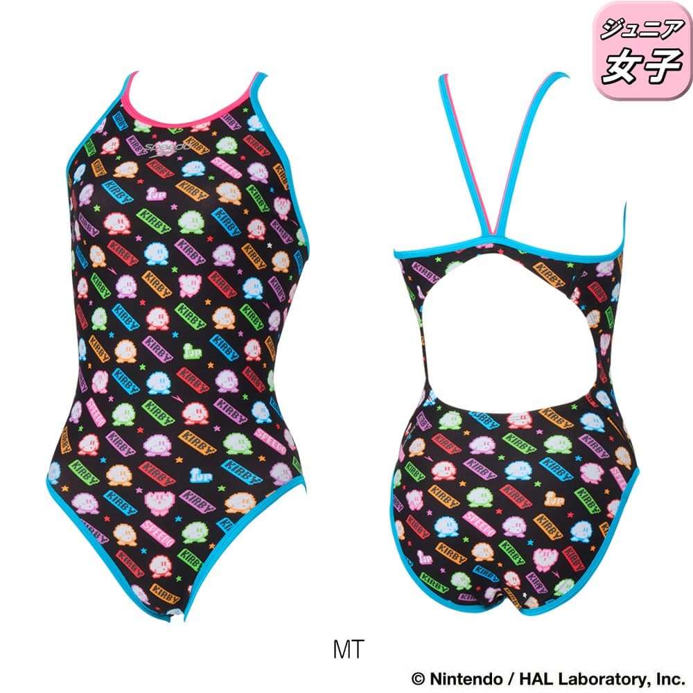 speedo（スピード） 競泳水着 練習用水着 ジュニア女子 カービィ1
