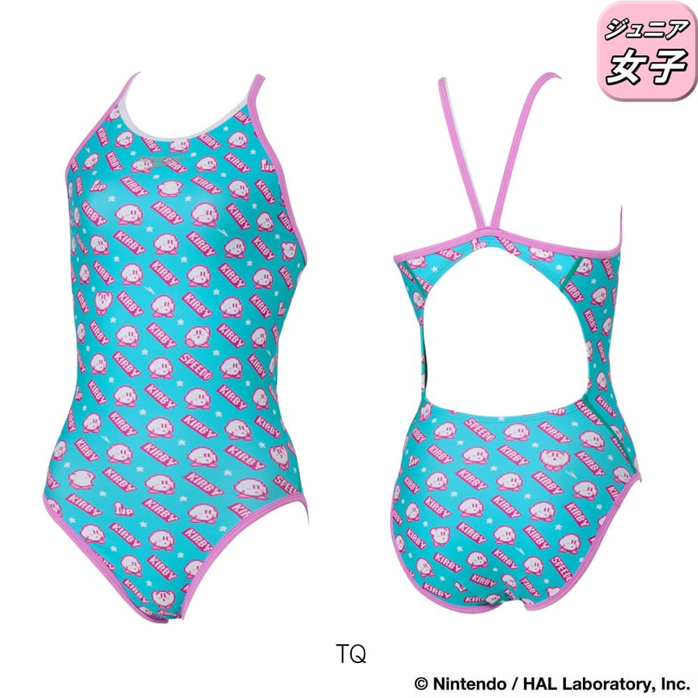 speedo（スピード） 競泳水着 練習用水着 ジュニア女子 カービィ1