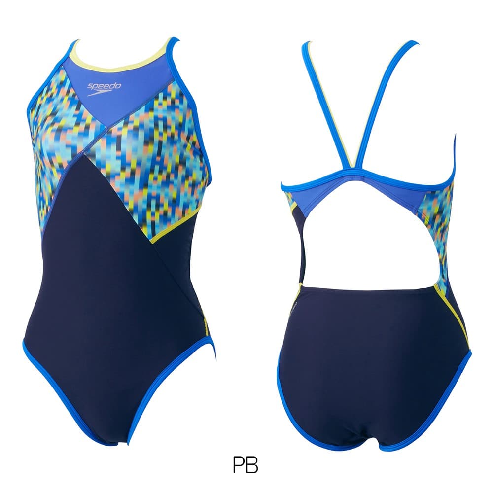 新品 speedo 2024秋冬 競泳水着 長持ち ストレッチ O speedo speedo 競泳水着 レディース 練習用 スピード リニアグラディ